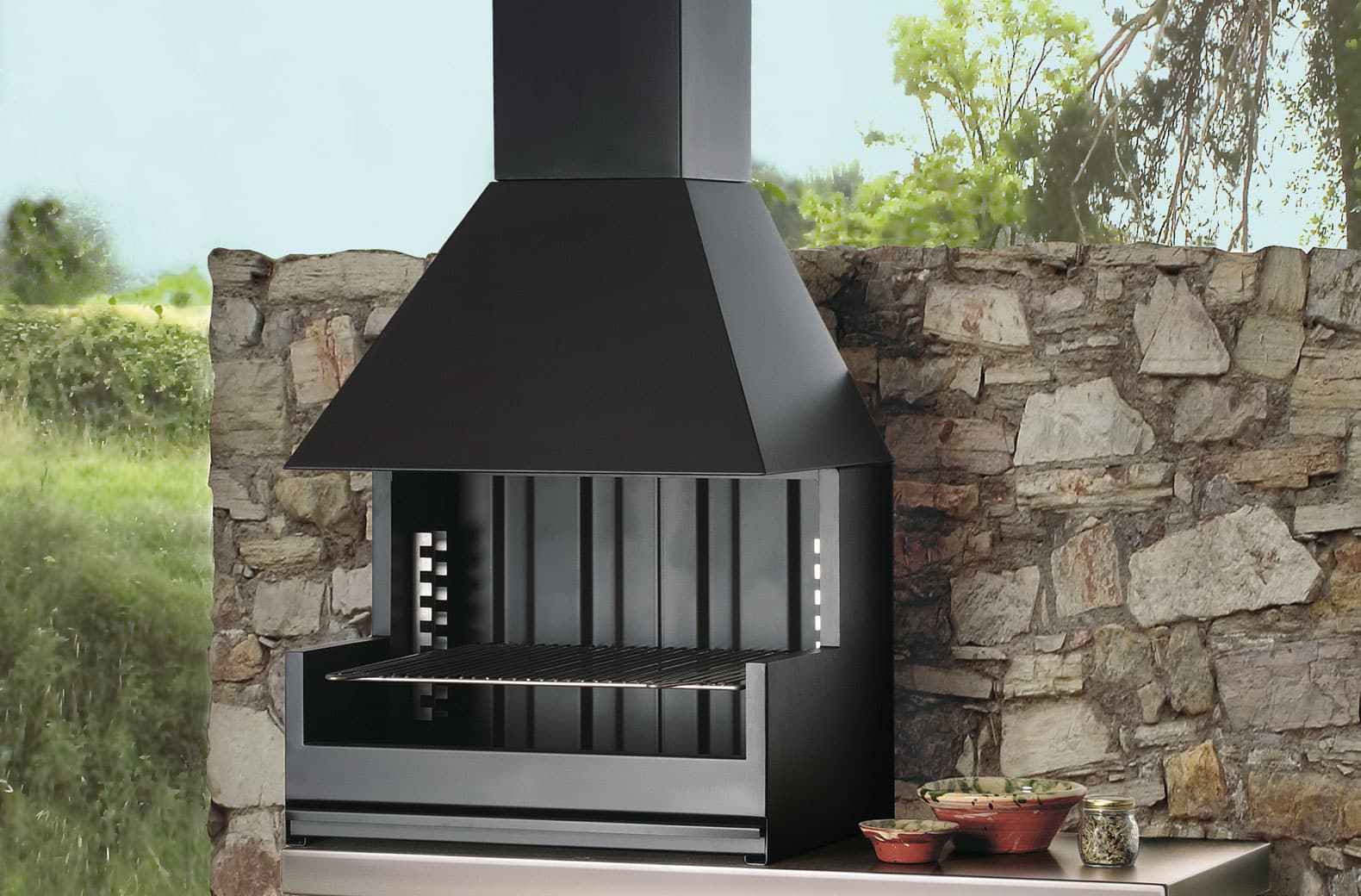 Barbacoa Palma 75 inox ROCAL
